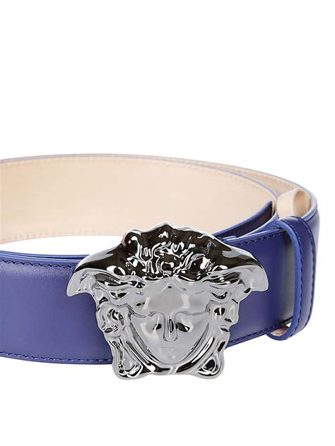 versace blue medusa belt|most expensive Versace belt.